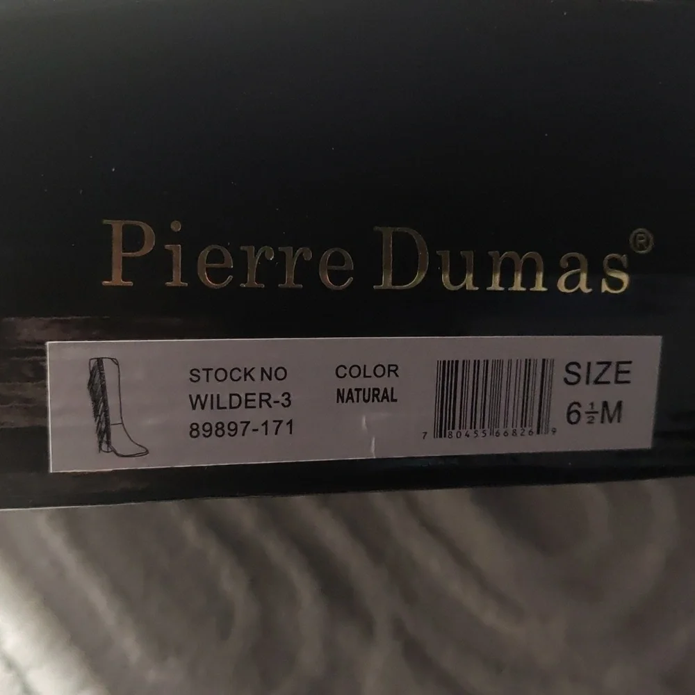 Pierre Dumas Tan Fringe Heeled Boots - Picture 10 of 10